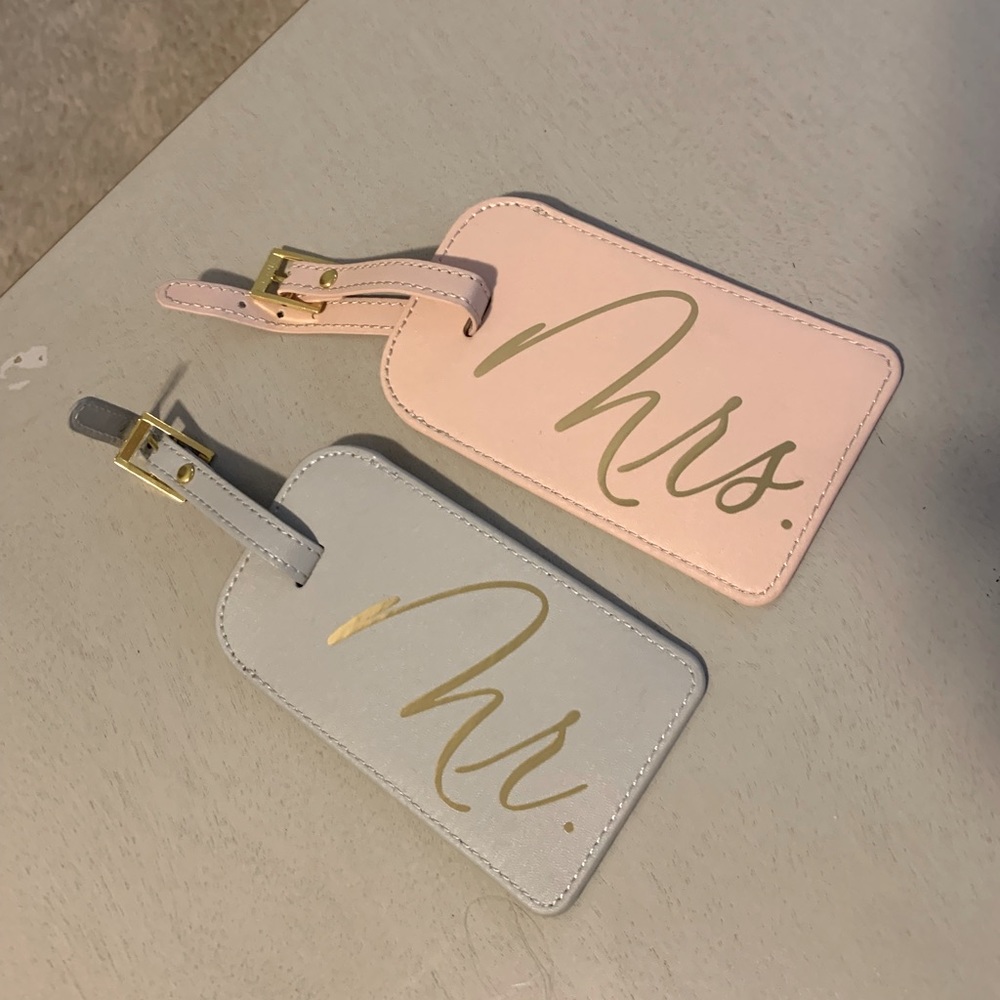 Brand New Mr/Mrs Luggage Tags